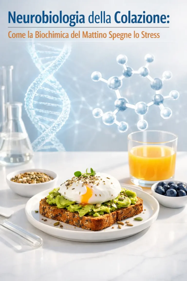 Protocollo biochimico per colazione sana anti-stress e gestione cortisolo - Progetto Vitasalute.
