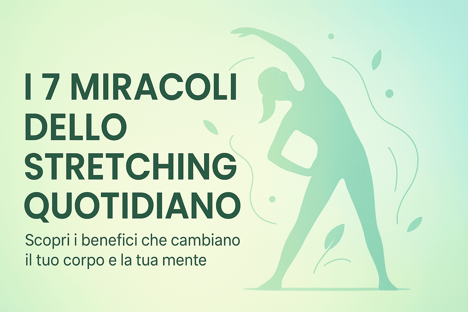 Il Potere Nascosto dello Stretching: Flessibilità per Corpo e Mente