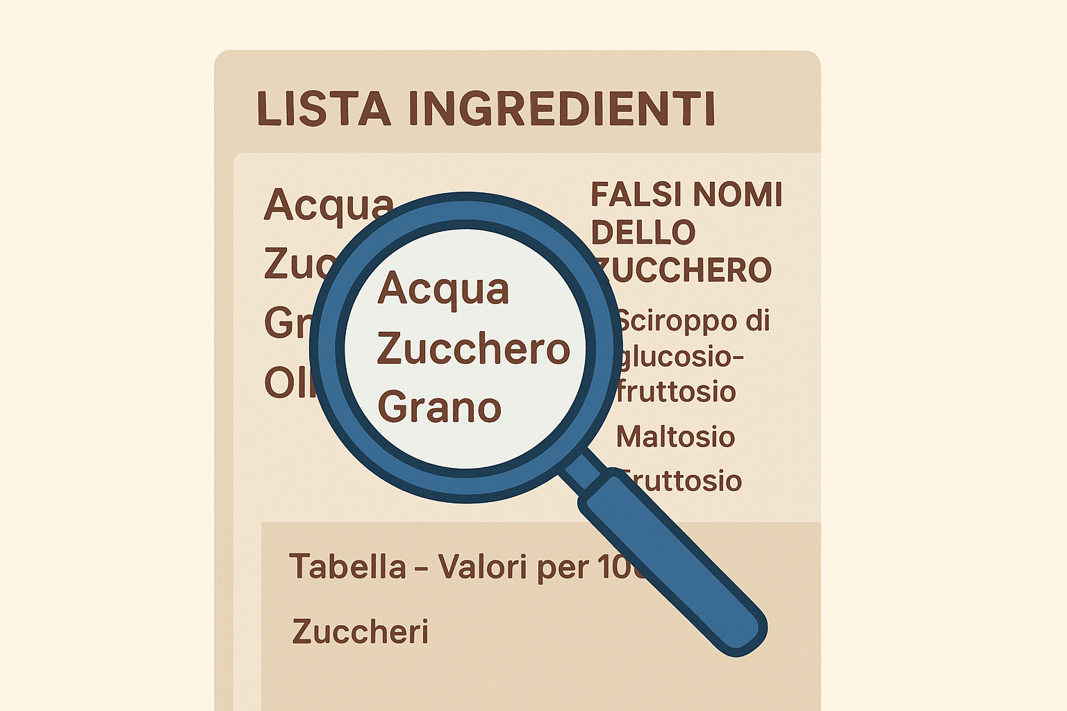 Occhio agli Zuccheri Nascosti