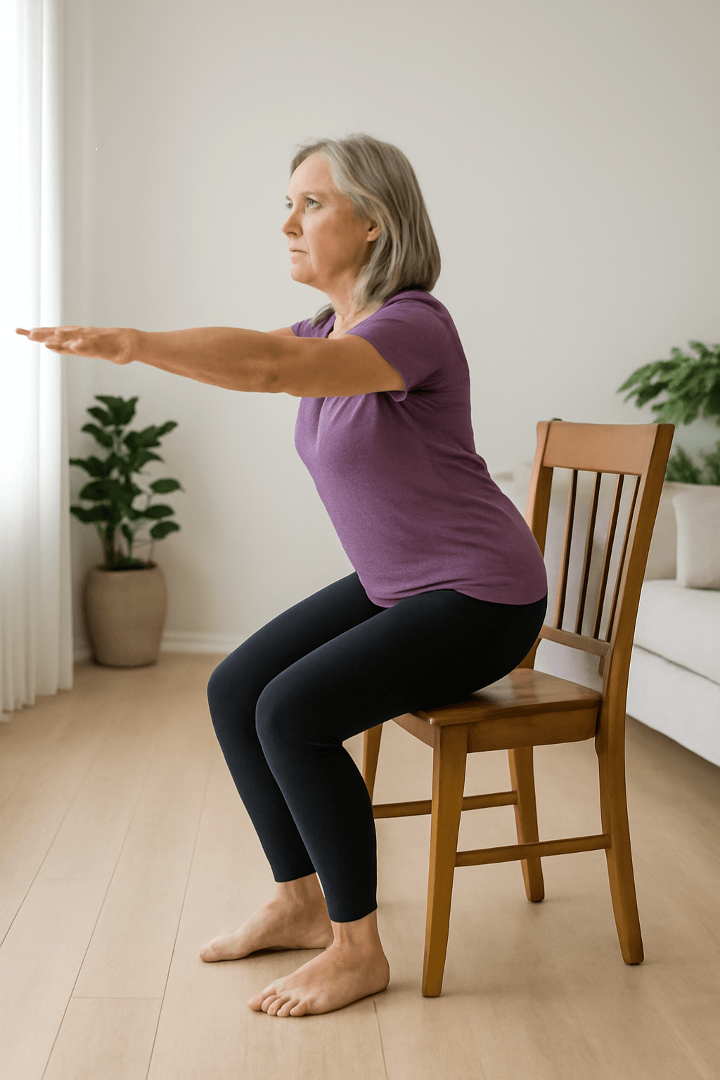 Mini squat con sedia