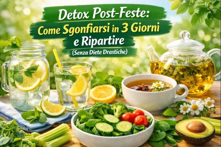 Detox Post-Feste: Come Sgonfiarsi in 3 Giorni e Ripartire (Senza Diete Drastiche)