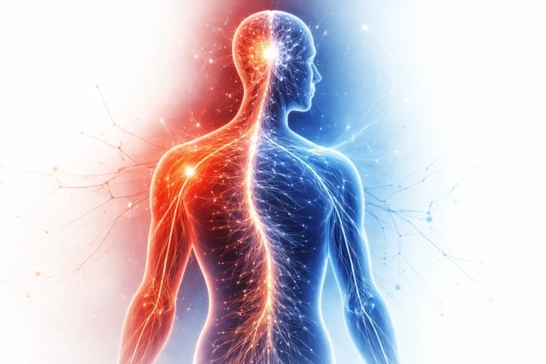 Rappresentazione scientifica del sistema nervoso umano e gestione dell'ansia - Progetto Vitasalute
