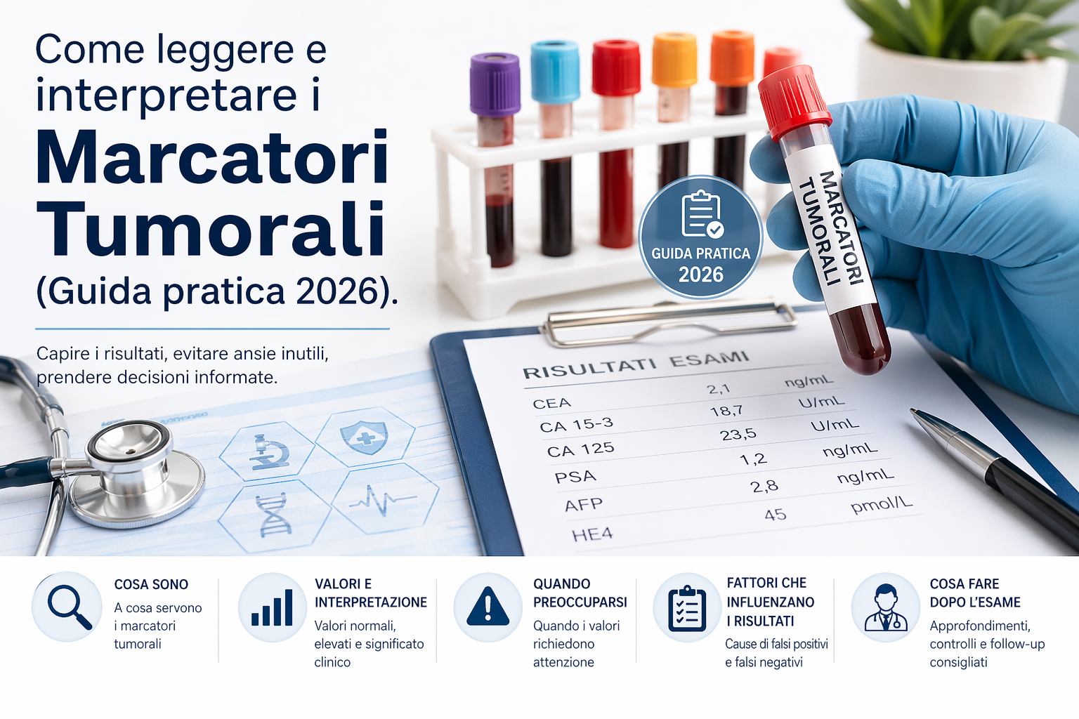 Biopsia liquida e ctDNA – nuovi marcatori tumorali 2026